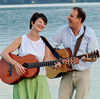 Singen: Susanne Mössinger und Klaus Nagel beim Singen